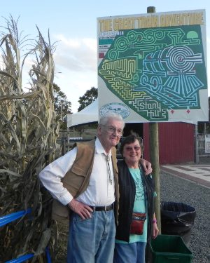 Mom and Dave at the Corn Maze